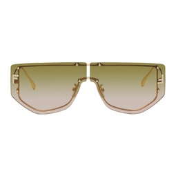 Gold Fendi First Sunglasses 232693F005071