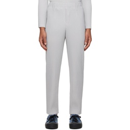 Gray Basics Trousers 232729M191067