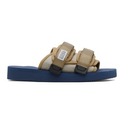 Taupe & Navy MOTO-Feab Sandals 232773M234008
