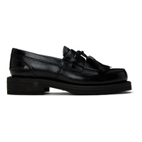Black Tassel Loafers 232803F121000