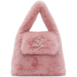 Pink Faux-Fur Bag 232901F048025