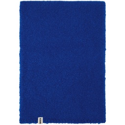 Blue Brushed Scarf 232909M150000