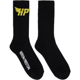 Black & Yellow HP Fly Socks 232967M220005