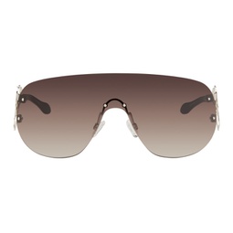Silver & Brown TD Kent Edition Piscine Sunglasses 232981F005001