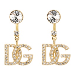 Gold Logo Earrings 241003F022000