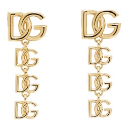Gold Logo Earrings 241003F022006
