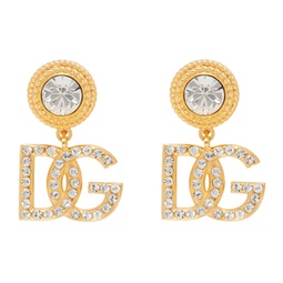 Gold Small DG Drop Earrings 241003F022013