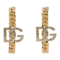 Gold DG Logo Earrings 241003F022015