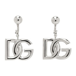 Silver Logo Earrings 241003F022017