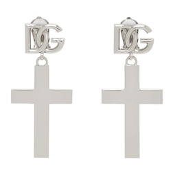 Silver Cross Earrings 241003F022020