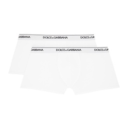Two-Pack White Boxers 241003M216006