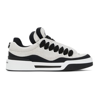 Gray & Black New Roma Sneakers 241003M237040