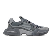 Gray Mixed-Material Airmaster Sneakers 241003M237049