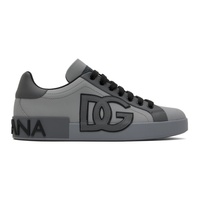 Gray Portofino Sneakers 241003M237052
