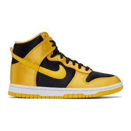 Yellow & Black Dunk High Sneakers 241011F127007