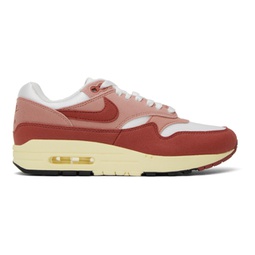 Red & White Air Max 1 Sneakers 241011F128066
