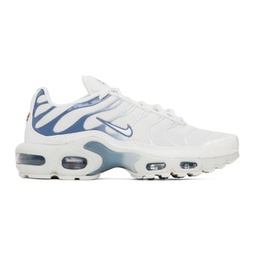 White & Blue Air Max Plus Sneakers 241011F128101