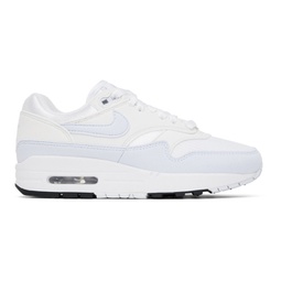 White & Blue Air Max 1 Sneakers 241011F128103