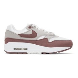White & Brown Air Max 1 Sneakers 241011F128104