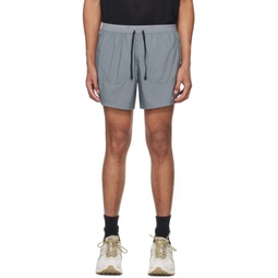 Grey Stride Shorts 241011M193002