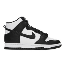 Black & White Dunk Hi Retro Sneakers 241011M236001