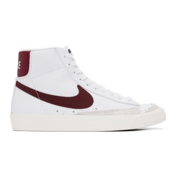 White & Red Blazer Mid 77 Vintage Sneakers 241011M236015