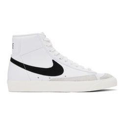 White & Black Blazer Mid 77 Vintage Sneakers 241011M236016