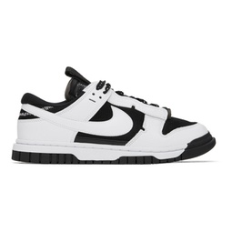 Black & White Air Dunk Jumbo Sneakers 241011M237014