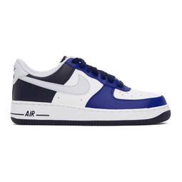 Blue & White Air Force 1 07 LV8 Sneakers 241011M237017