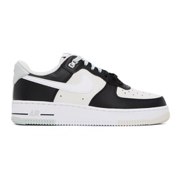 Black & Off-White Air Force 1 07 LV8 Sneakers 241011M237032