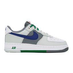 Gray & White Air Force 1 07 LV8 Sneakers 241011M237033