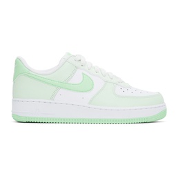 Green & White Air Force 1 07 Sneakers 241011M237088