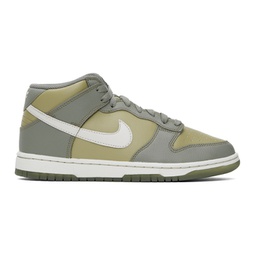 Gray Dunk Mid Sneakers 241011M237108