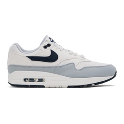 White & Gray Air Max 1 Sneakers 241011M237126