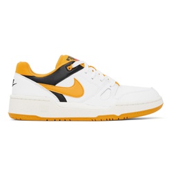White & Yellow Full Force Low Sneakers 241011M237141
