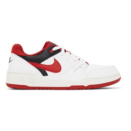 White & Red Full Force Low Sneakers 241011M237142