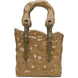 SSENSE Exclusive Khaki Signature Ceramic Bag 241016F046008