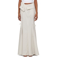 Off-White Mermaid Suit Pinstripe Maxi Skirt 241016F093010