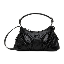 Black Embossed Leather Futura Mini Bag 241020F048005