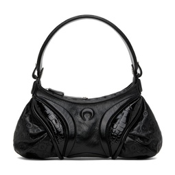 Black Embossed Leather Futura Bag 241020F048011