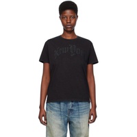 Black New York Boy T-Shirt 241021F110000