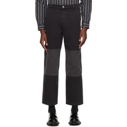Black Fanon Denim Trousers 241021M191004