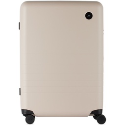 Taupe Medium Check-In Suitcase 241033M173012
