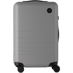 Gray Carry-On Suitcase 241033M173019