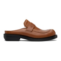 Brown Curve MU03 Slip-On Loafers 241039F121001