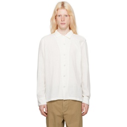 White Avery Shirt 241055M192004
