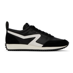 Black Retro Runner Sneakers 241055M237005