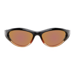 SSENSE Exclusive Black & Orange Angel Sunglasses 241067F005046