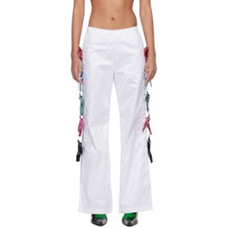 White Sofia Trousers 241069F087000