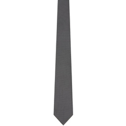 Black & White Jacquard Tie 241076M158005